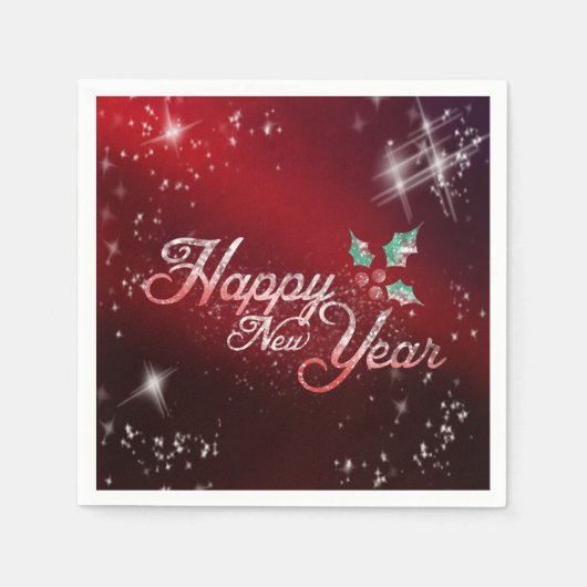 Happy New Year Napkins Servet (Voorkant)
