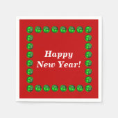 Happy New Year Napkins Servet (Voorkant)