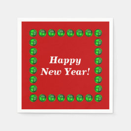 Happy New Year Napkins Servet