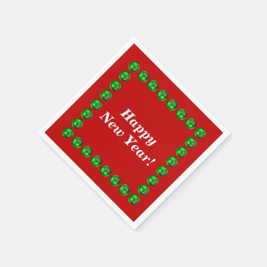 Happy New Year Napkins Servet (Hoek)