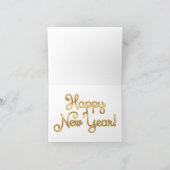 Happy New Year  Natuur Wenskaart Feestdagen Kaart (Binnen)