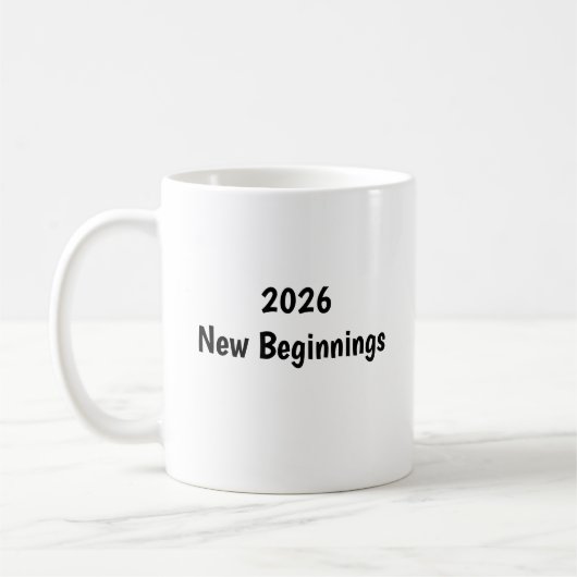 Happy New Year ✨ New Beginnings Mug Koffiemok (Links)