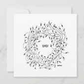 Happy New Year, New Year Greeting Kaart (Voorkant)