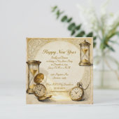 Happy New Year New Year's Eve Party Kaart (Staand voorkant)