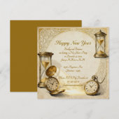 Happy New Year New Year's Eve Party Kaart (Voorkant / Achterkant)