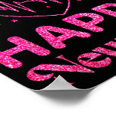 Happy New Year Nurse Crew Heartbeat New Years Eve Poster (Hoek)