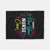 Happy New Year Nurse Shirt, Fireworks Stethoscope  Fleece Deken (Voorkant (Horizontaal))