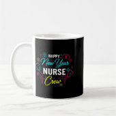 Happy New Year Nurse Shirt, Fireworks Stethoscope  Koffiemok (Links)