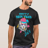 Happy New Year NYE Party Happy New Year Lion T-shirt (Voorkant)