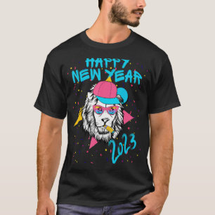 Happy New Year NYE Party Happy New Year Lion T-shirt