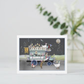 Happy New Year Omnibus Briefkaart (Staand voorkant)