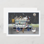 Happy New Year Omnibus Briefkaart (Voorkant / Achterkant)