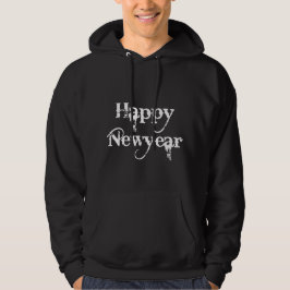 Happy New Year-ontwerp Hoodie