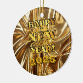 Happy New Year-ontwerp Keramisch Ornament (Links)