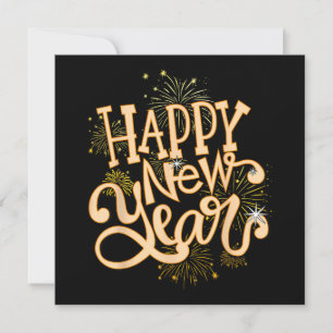 Happy New Year Oudejaarsavond Party Vrouwen Mannen Kaart