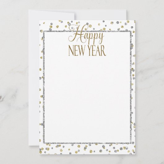 Happy New Year Owl Aankondiging (Achterkant)