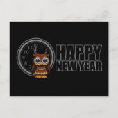 Happy New Year - Owl Feestdagenkaart (Voorkant)