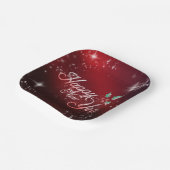 Happy New Year Paper-Bord Papieren Bordje (Gebogen)