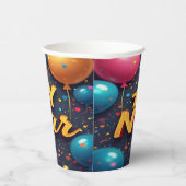 Happy New Year Paper Cups Papieren Bekers (Rechts)