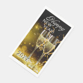 Happy New Year Paper Guest Towels Servet (Hoek)