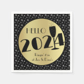 Happy New Year Paper Napkin Servet (Voorkant)