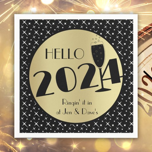 Happy New Year Paper Napkin Servet