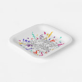 Happy new year papieren bordje (Gebogen)