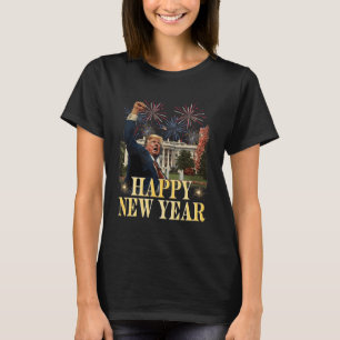 Happy New Year Party 2025 Trump 2024 Neem Amerika T-shirt