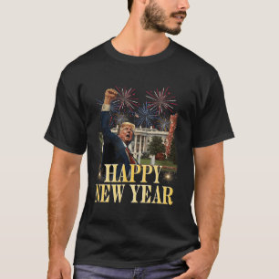 Happy New Year Party 2025 Trump 2024 Neem Amerika T-shirt