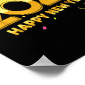 Happy New Year Party 2026 Ballon Family Matching M Poster (Hoek)