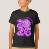 Happy New Year Party 2026 Ballon Family Matching M T-shirt (Voorkant)