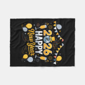 Happy New Year Party 2026 Balloon Family Matching  Fleece Deken (Voorkant (Horizontaal))