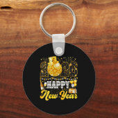 Happy New Year Party 2026 Balloon Family Matching Sleutelhanger (Voorkant)
