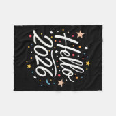 Happy New Year Party 2026 Familie Matching Mannen  Fleece Deken (Voorkant (Horizontaal))