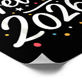 Happy New Year Party 2026 Familie Matching Mannen  Poster (Hoek)