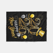 Happy New Year Party 2026 Family Matching Balloon Fleece Deken (Voorkant (Horizontaal))