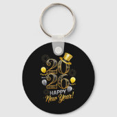 Happy New Year Party 2026 Family Matching Balloon  Sleutelhanger (Voorkant)