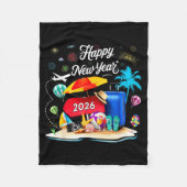 Happy New Year Party 2026 Family Matching Vacation Fleece Deken (Voorkant)