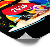 Happy New Year Party 2026 Family Matching Vacation Poster (Hoek)