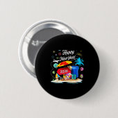 Happy New Year Party 2026 Family Matching Vacation Ronde Button 5,7 Cm (Voorkant /achterkant)