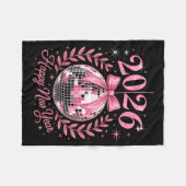 Happy New Year Party 2026 Funny Balloon Family Mat Fleece Deken (Voorkant (Horizontaal))