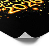 Happy New Year Party 2026 Funny Balloon Family Mat Poster (Hoek)