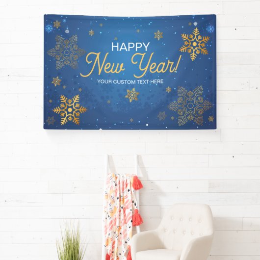 Happy New Year party backdrop  Spandoek (Insitu)
