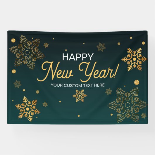Happy New Year party backdrop  Spandoek (Horizontaal)