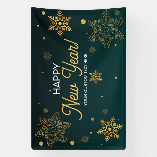 Happy New Year party backdrop  Spandoek (Verticaal)