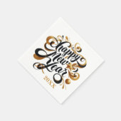 Happy New Year party datum toevoegen Servet (Hoek)