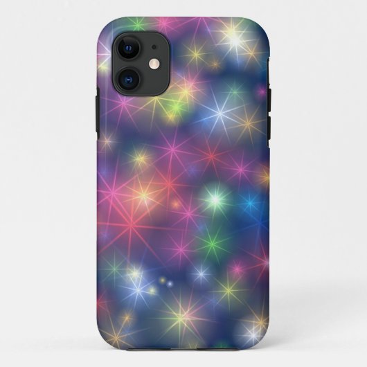 Happy New Year Party Glitter Stars Case-Mate iPhone Case (Achterkant)