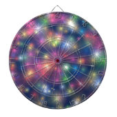 Happy New Year Party Glitter Stars Dartbord (Voorkant)