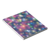 Happy New Year Party Glitter Stars Notitieblok (Schuin)