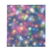 Happy New Year Party Glitter Stars Notitieblok (Voorkant)